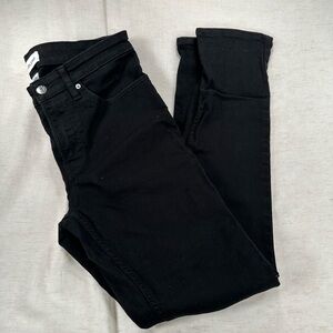 Calvin Klein Jeans Skinny Slim Black Denim Jeans Women Classic Mid Rise